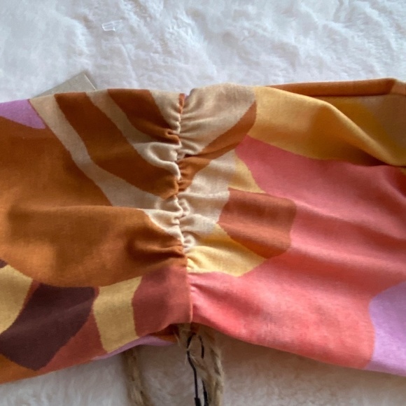 New! Free People x Stone Fox Swim Lele knotted bikini top tropics 14900 - Picture 8 of 11